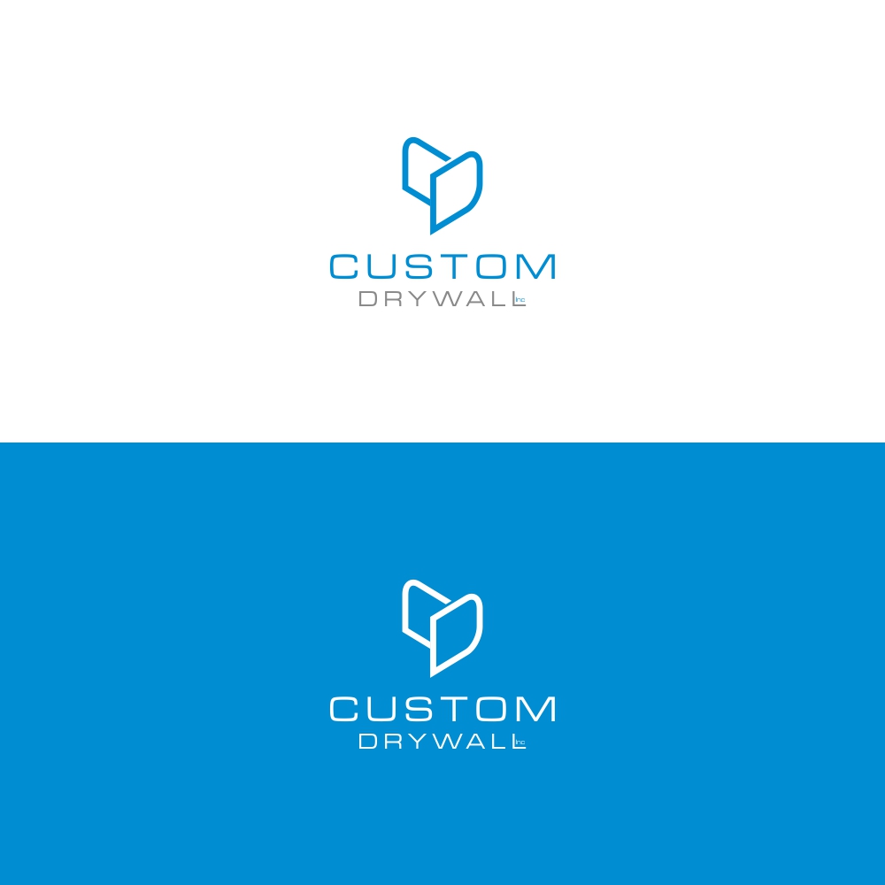 Logo Design by Basksh Designs for Custom Drywall Inc. | Design #20846160