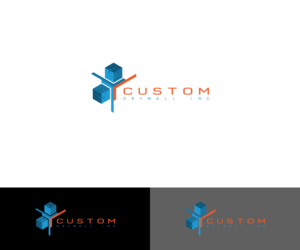 Logo Design by BT Designs for Custom Drywall Inc. | Design: #20909904
