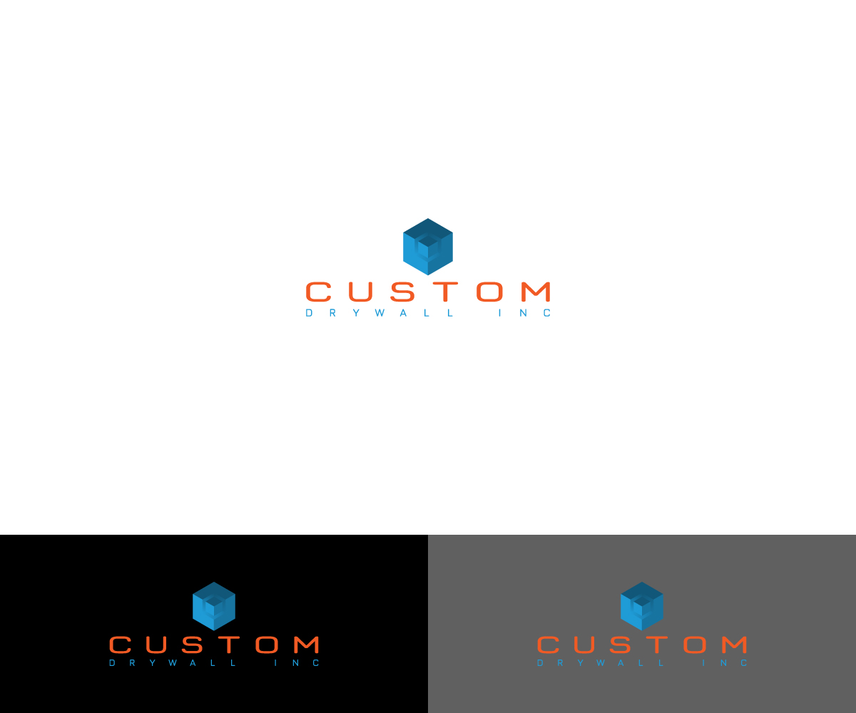 Logo-Design von BT Designs für Custom Drywall Inc. | Design #20909948