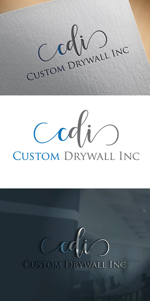 Logo Design by JAFRIN for Custom Drywall Inc. | Design #20843786
