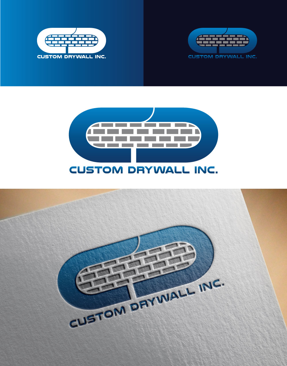 Design de Logo par Ash_king pour Custom Drywall Inc. | Design #20854348