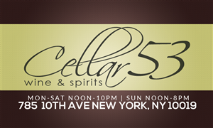 Business Card Design by Leek Graphics for Cellar 53 Wine & Spirits | Design #2929066
