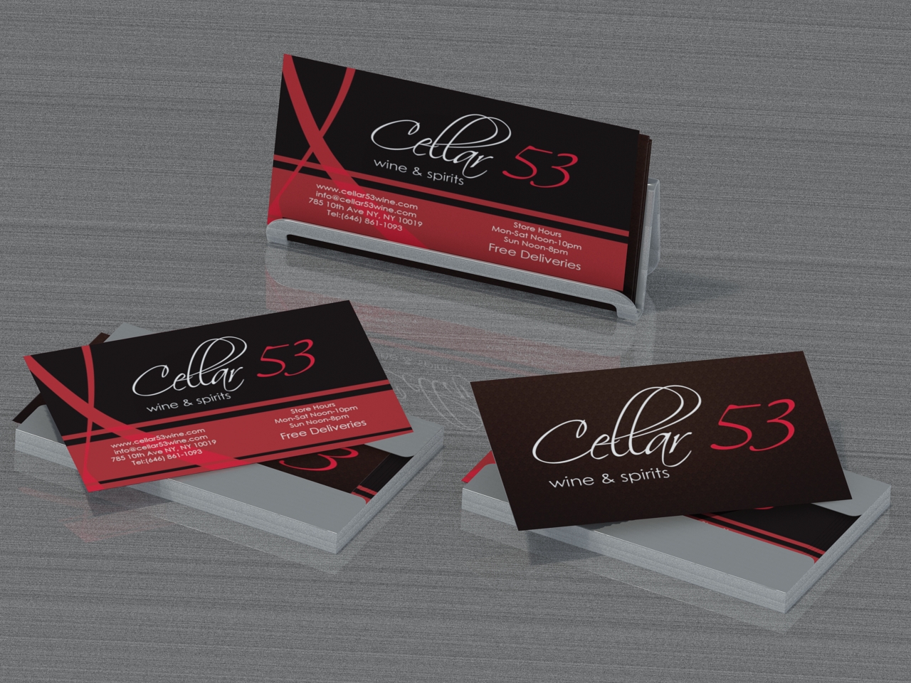 Business Card Design by Vicocyt for Cellar 53 Wine & Spirits | Design #2928997