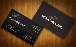 Business Card Design by SyncFuse™ Solutions for Cellar 53 Wine & Spirits | Design: #2935716