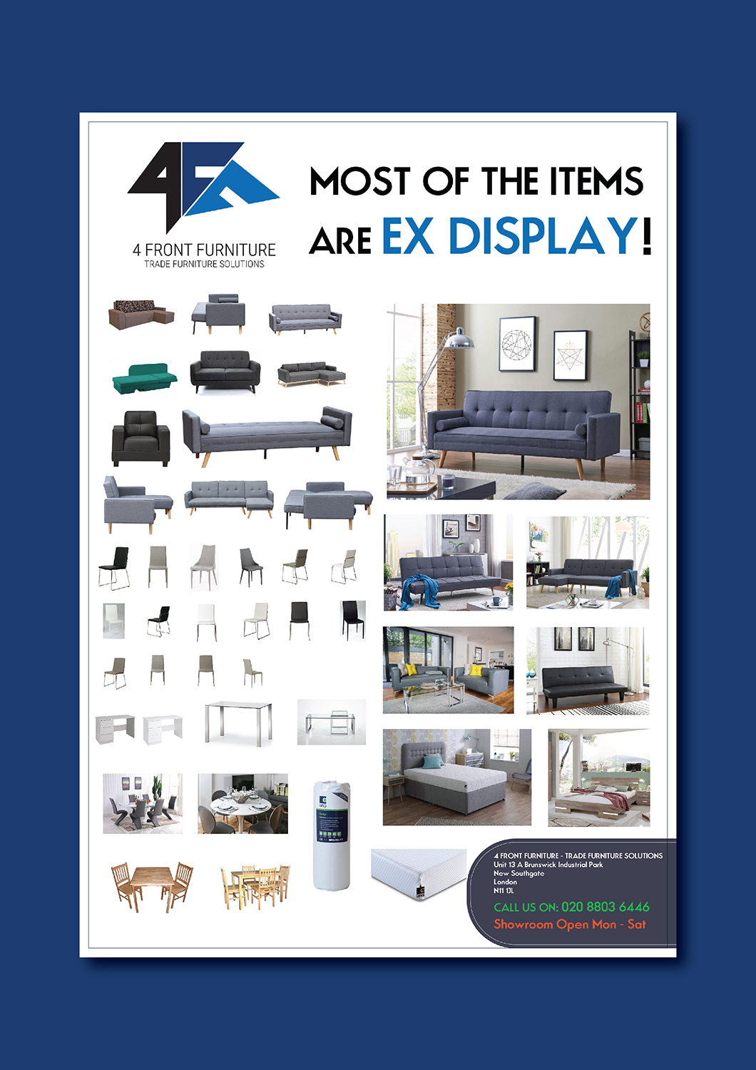 Flyer Design by ColorDrops for 4 Front Furniture | Design #20848867