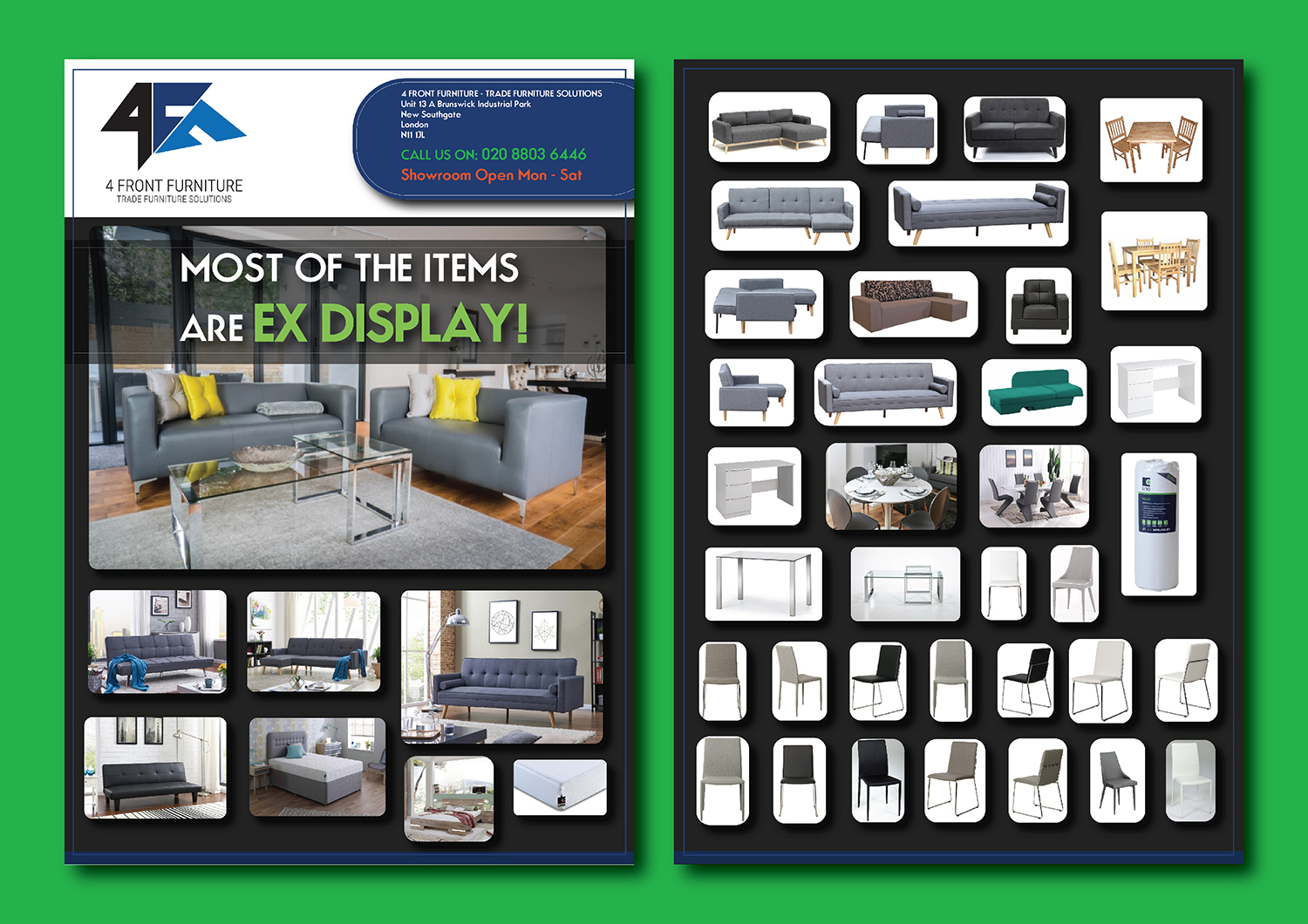 Flyer Design by ColorDrops for 4 Front Furniture | Design #20855659