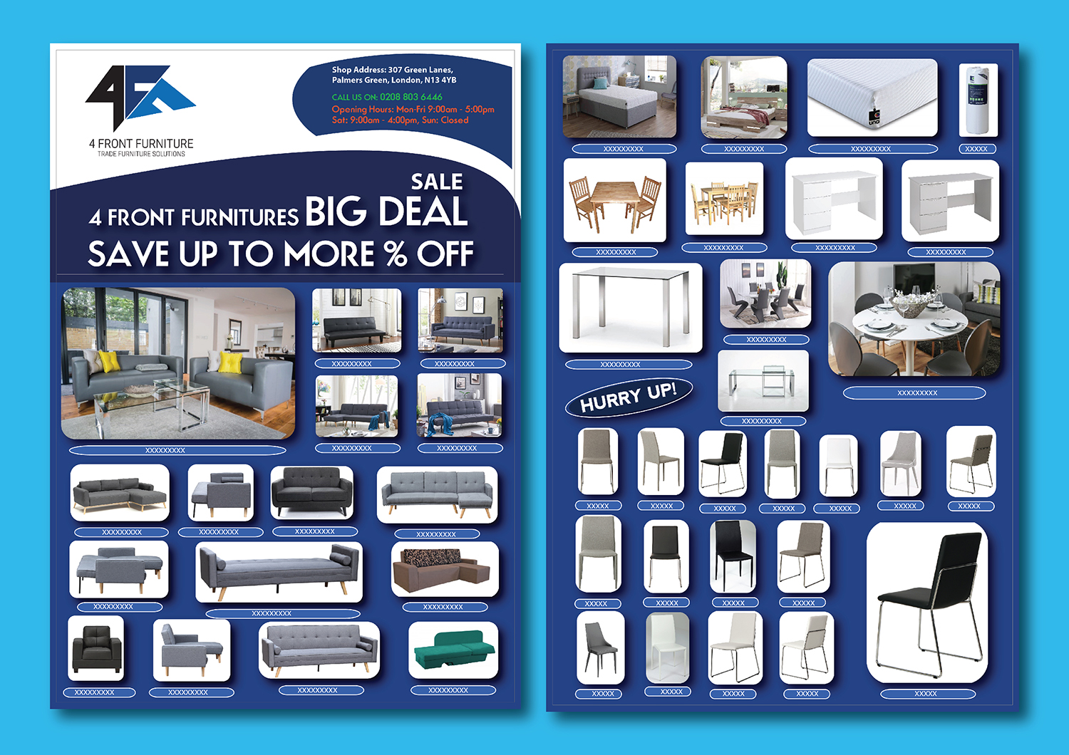 Design de Flyer par ColorDrops pour 4 Front Furniture | Design #20877359