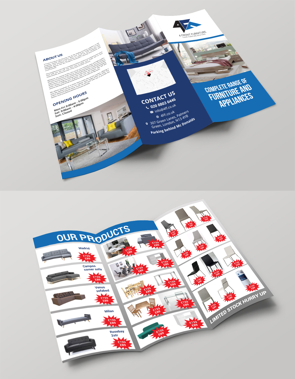Flyer Design by debdesign for 4 Front Furniture | Design #20859147