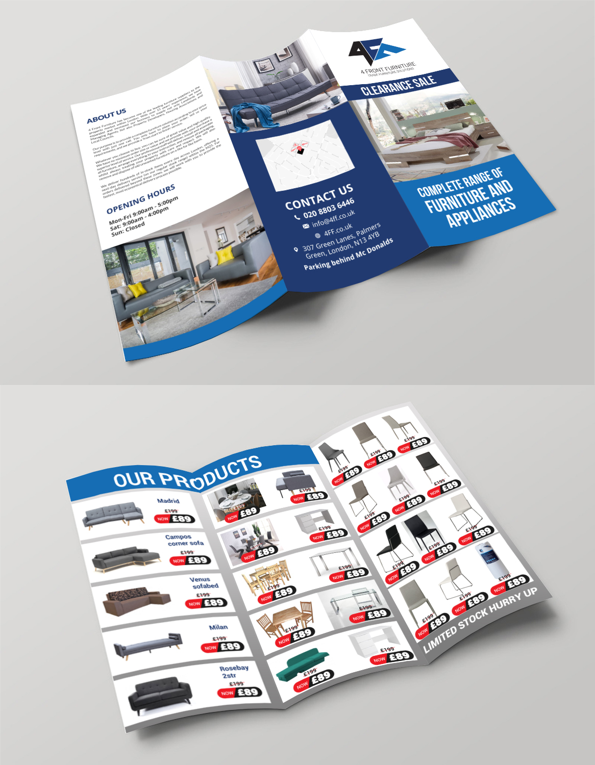 Flyer-Design von debdesign für 4 Front Furniture | Design #20876484