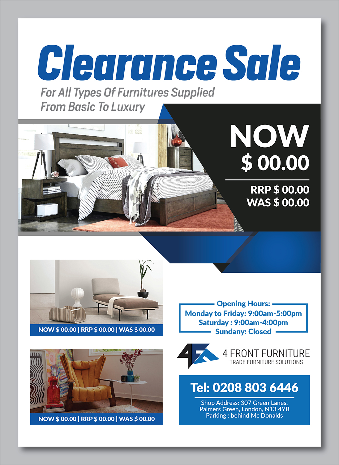 Flyer Design by Deziners Zone for 4 Front Furniture | Design #20850276