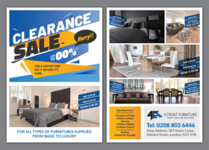 Flyer-Design von Deziners Zone für 4 Front Furniture | Design: #20878453