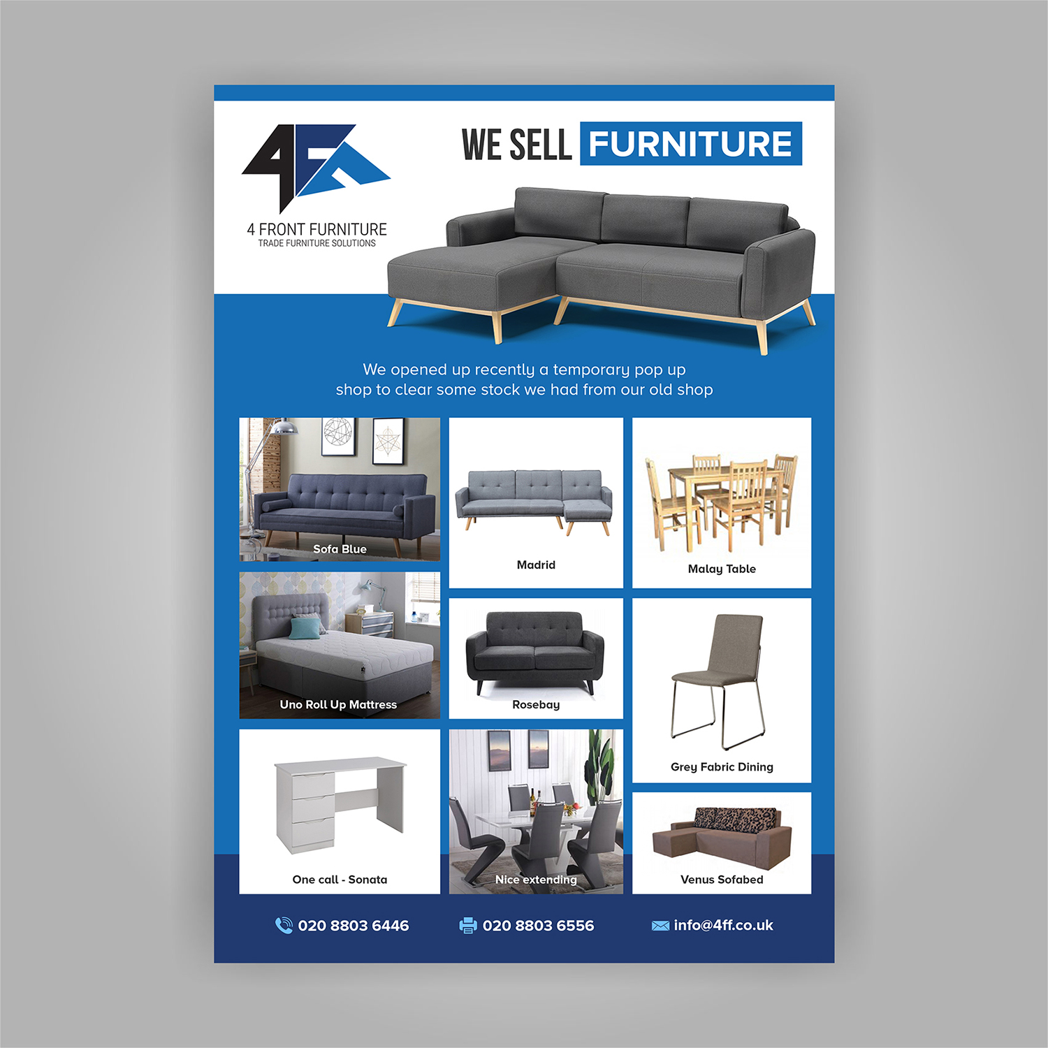 Flyer Design by creative.bugs for 4 Front Furniture | Design #20848382
