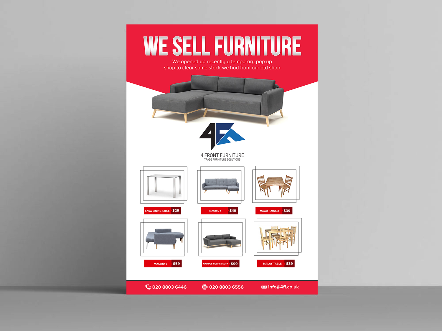 Flyer Design by creative.bugs for 4 Front Furniture | Design #20850007