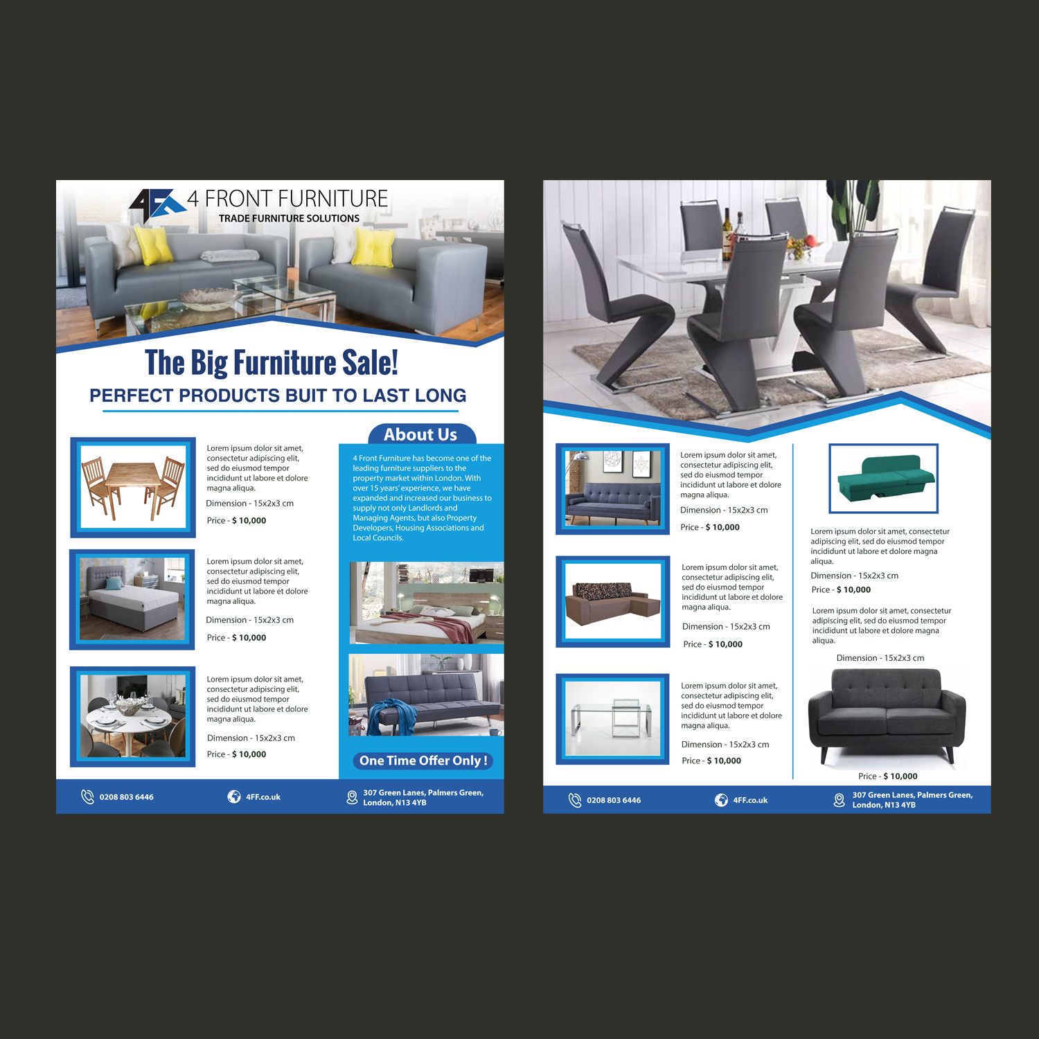 Flyer Design by aspiremedia for 4 Front Furniture | Design #20868201