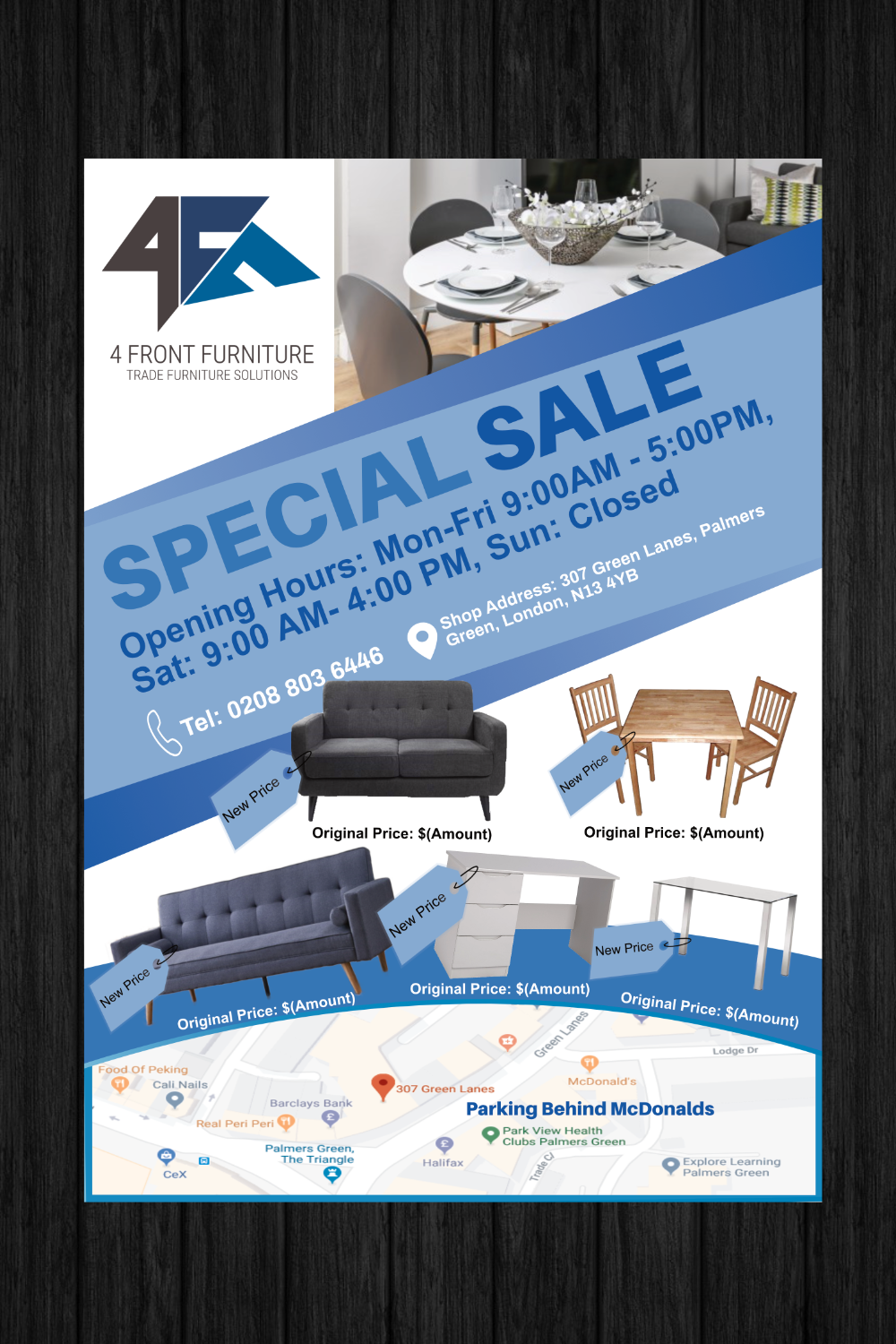 Flyer Design by Kreative Life for 4 Front Furniture | Design #20843794