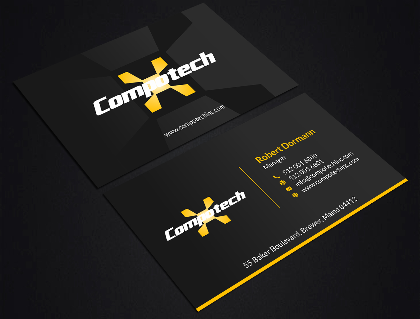 Business Card Design by SKYdesign for Compotech Inc. | Design #20849647