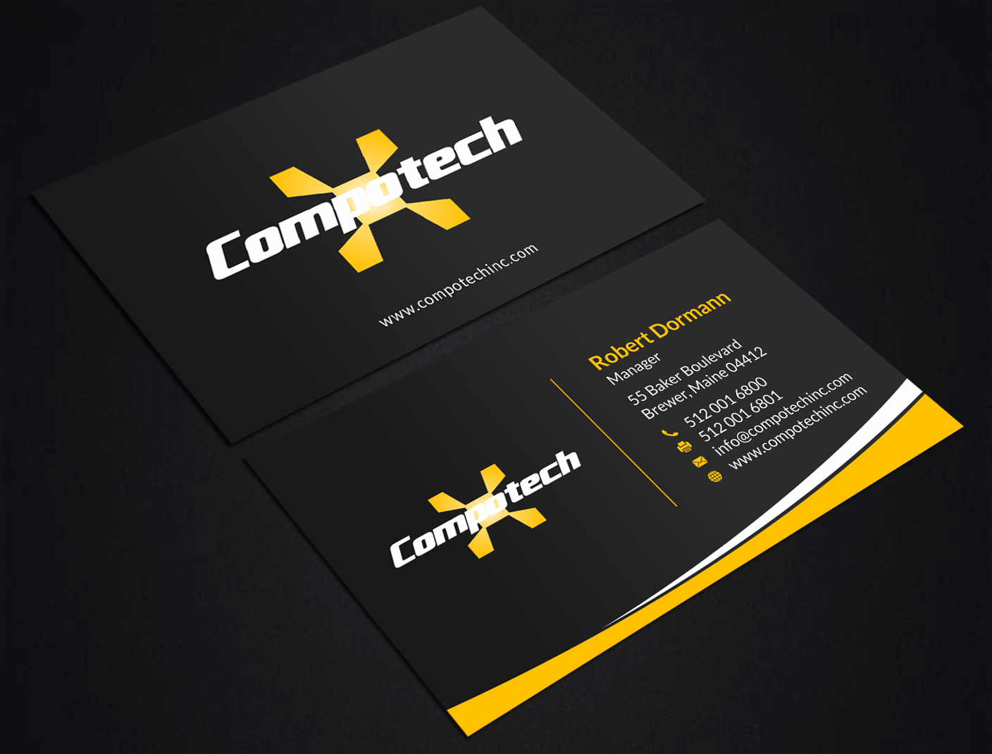Business Card Design by SKYdesign for Compotech Inc. | Design #20849648