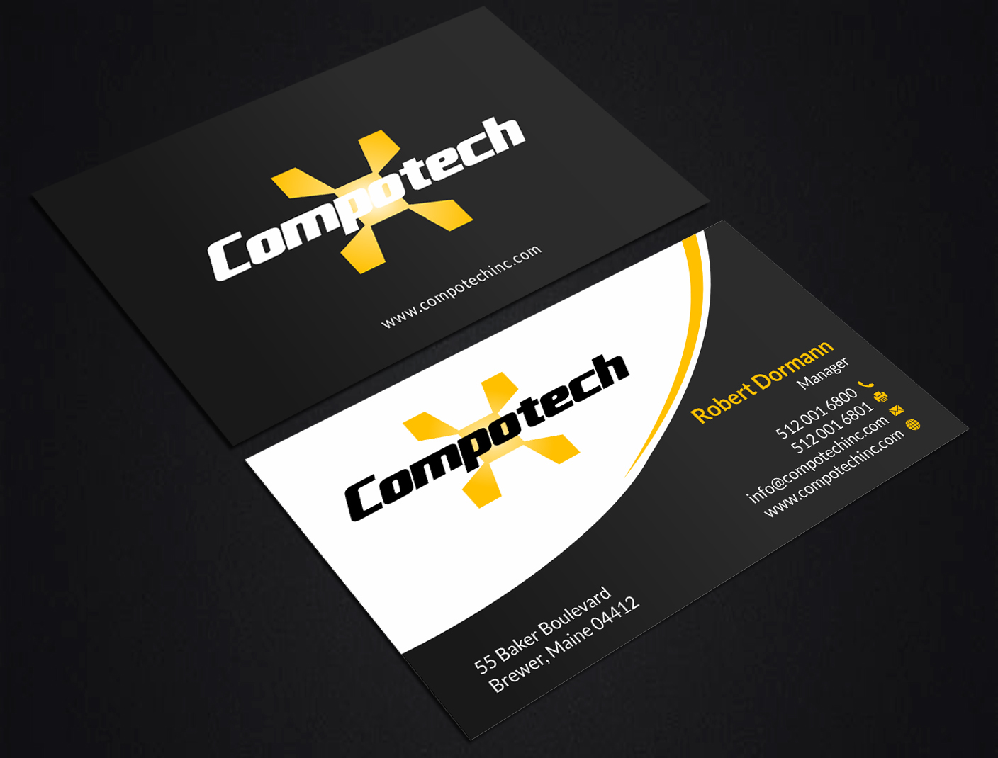 Business Card Design by SKYdesign for Compotech Inc. | Design #20849649