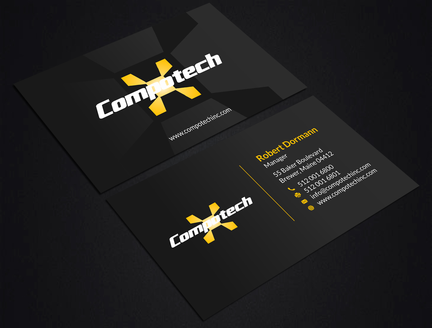 Business Card Design by SKYdesign for Compotech Inc. | Design #20849650