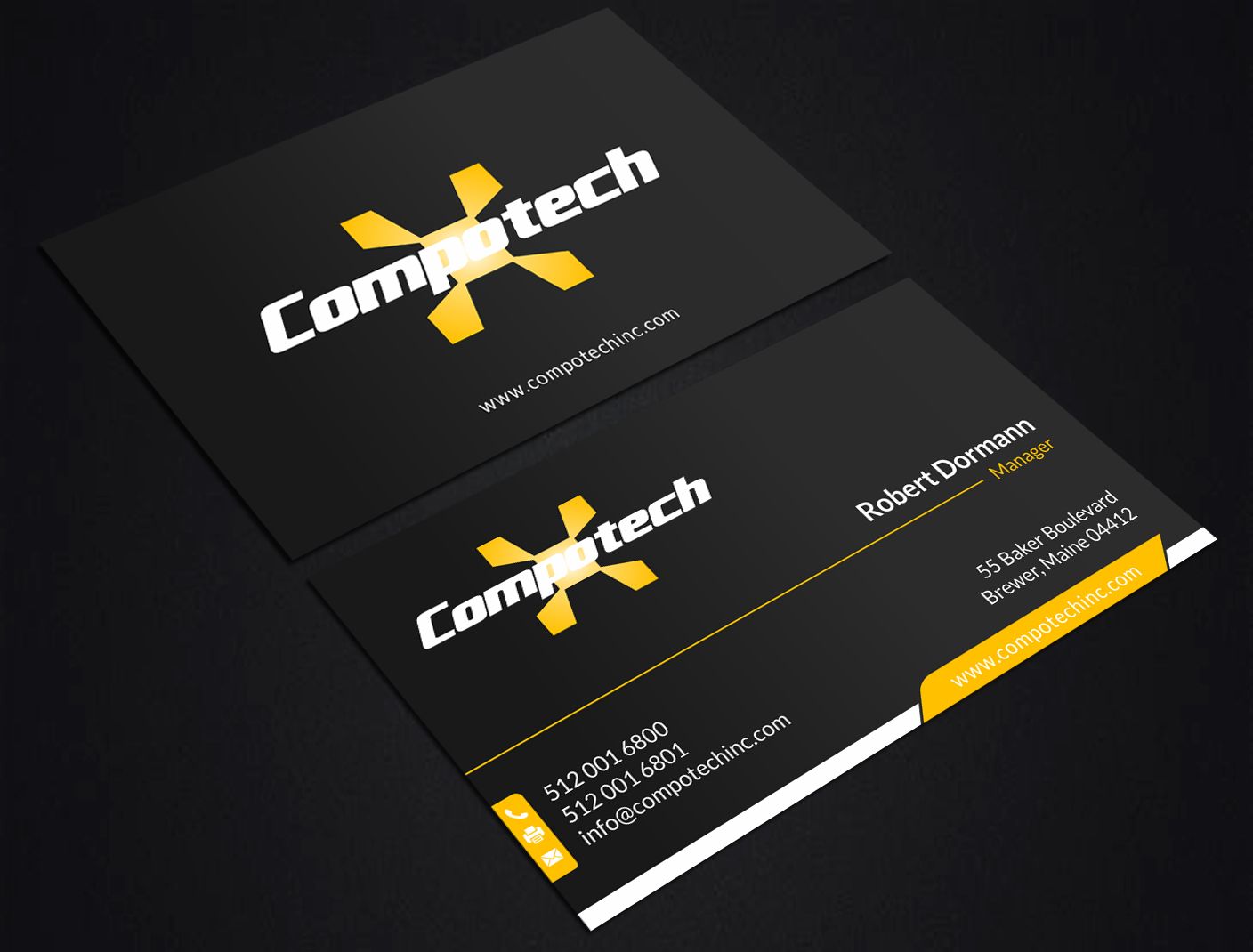 Business Card Design by SKYdesign for Compotech Inc. | Design #20849661
