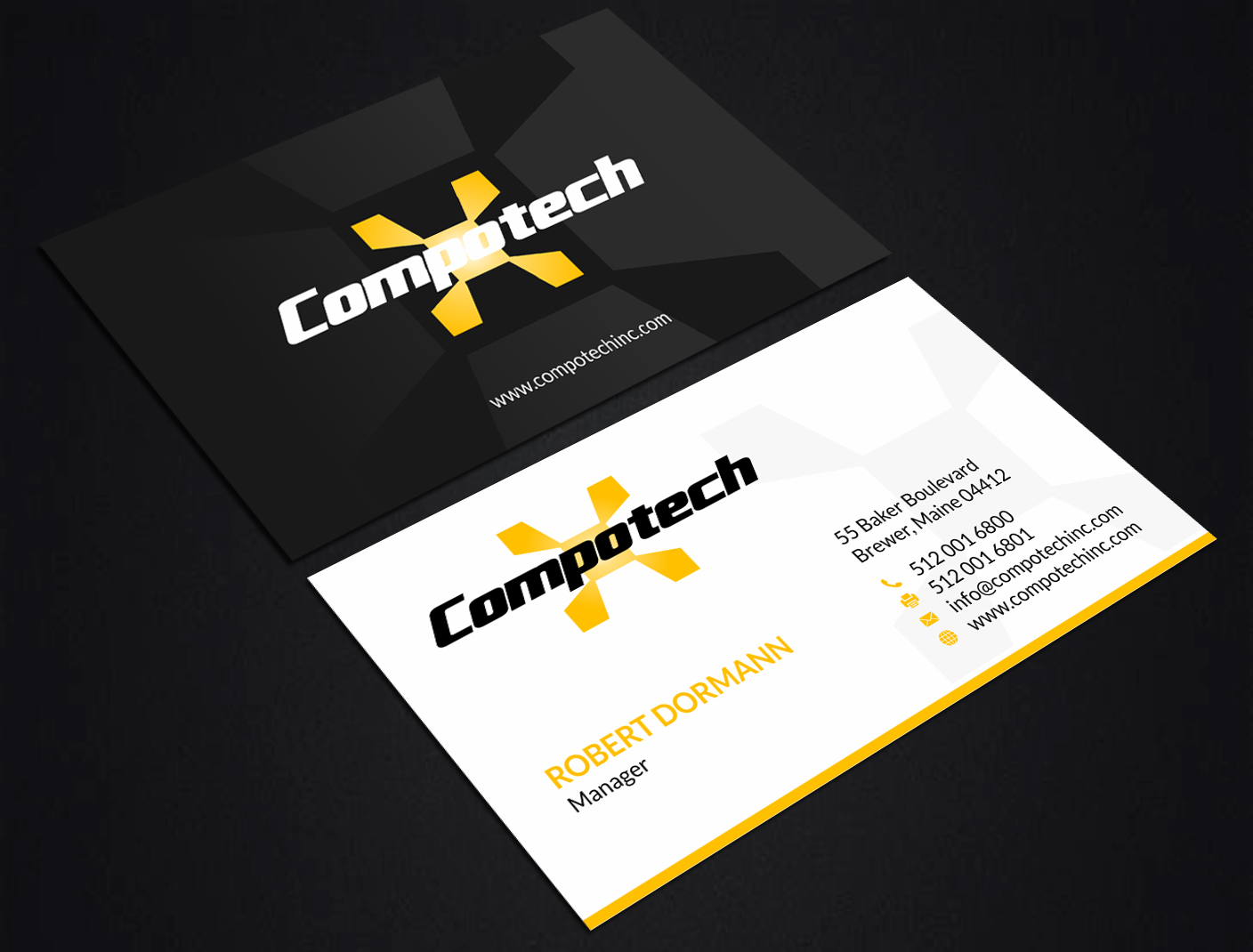 Business Card Design by SKYdesign for Compotech Inc. | Design #20849672