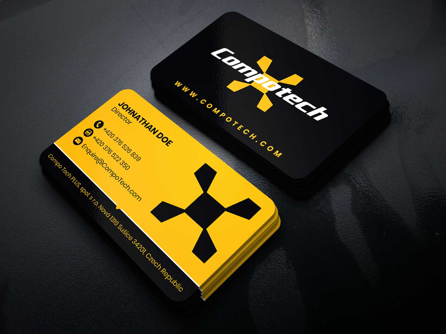 Visitenkarten-Design von JK18 für Compotech Inc. | Design #20849755