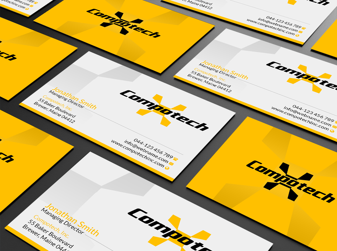 Business Card Design by Creations Box 2015 for Compotech Inc. | Design #20848066