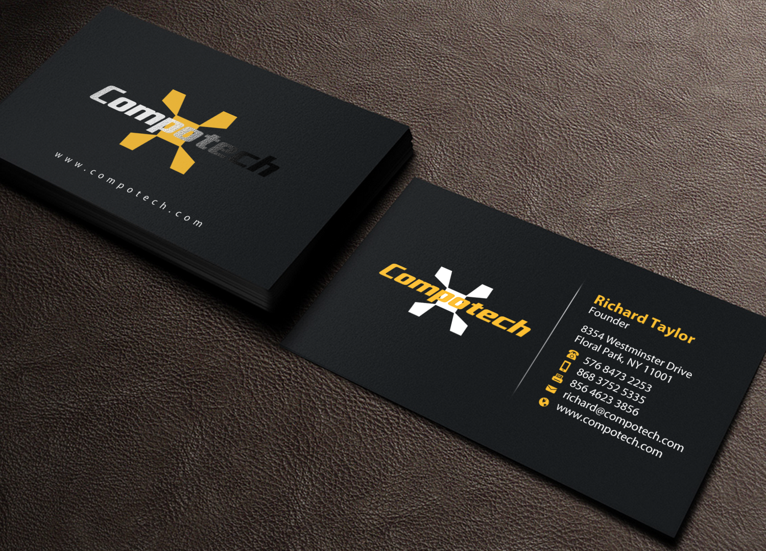 Business Card Design by Brand aid for Compotech Inc. | Design #20850744