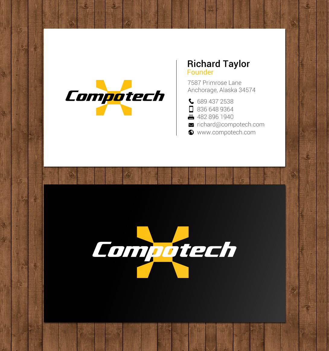 Business Card Design by chandrayaan.creative for Compotech Inc. | Design #20848582