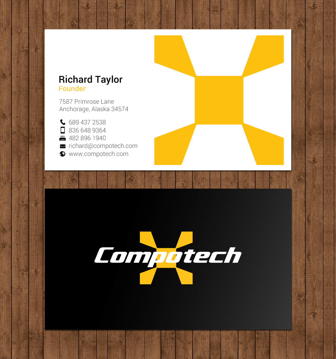 Business Card Design by chandrayaan.creative for Compotech Inc. | Design #20848587