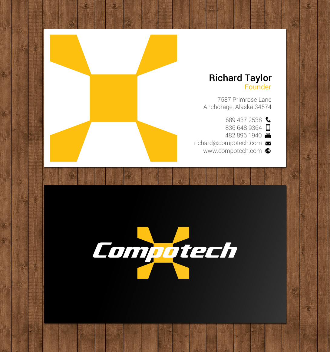 Business Card Design by chandrayaan.creative for Compotech Inc. | Design #20848589