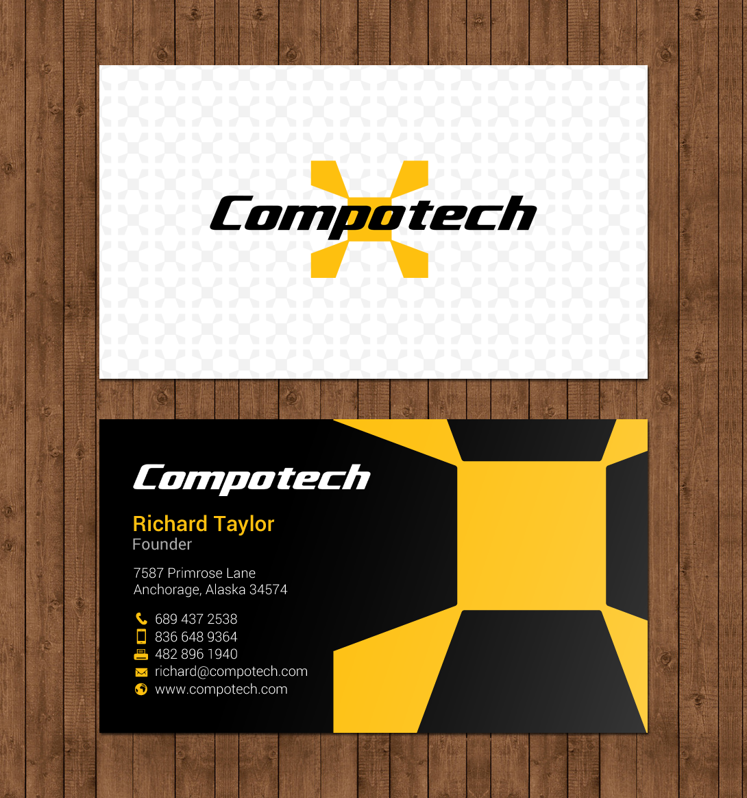 Business Card Design by chandrayaan.creative for Compotech Inc. | Design #20848590