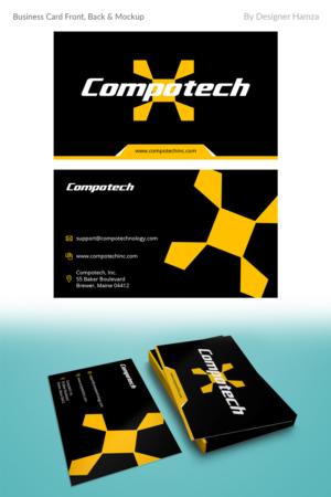 Visitenkarten-Design von Designer Hamza für Compotech Inc. | Design #20843323