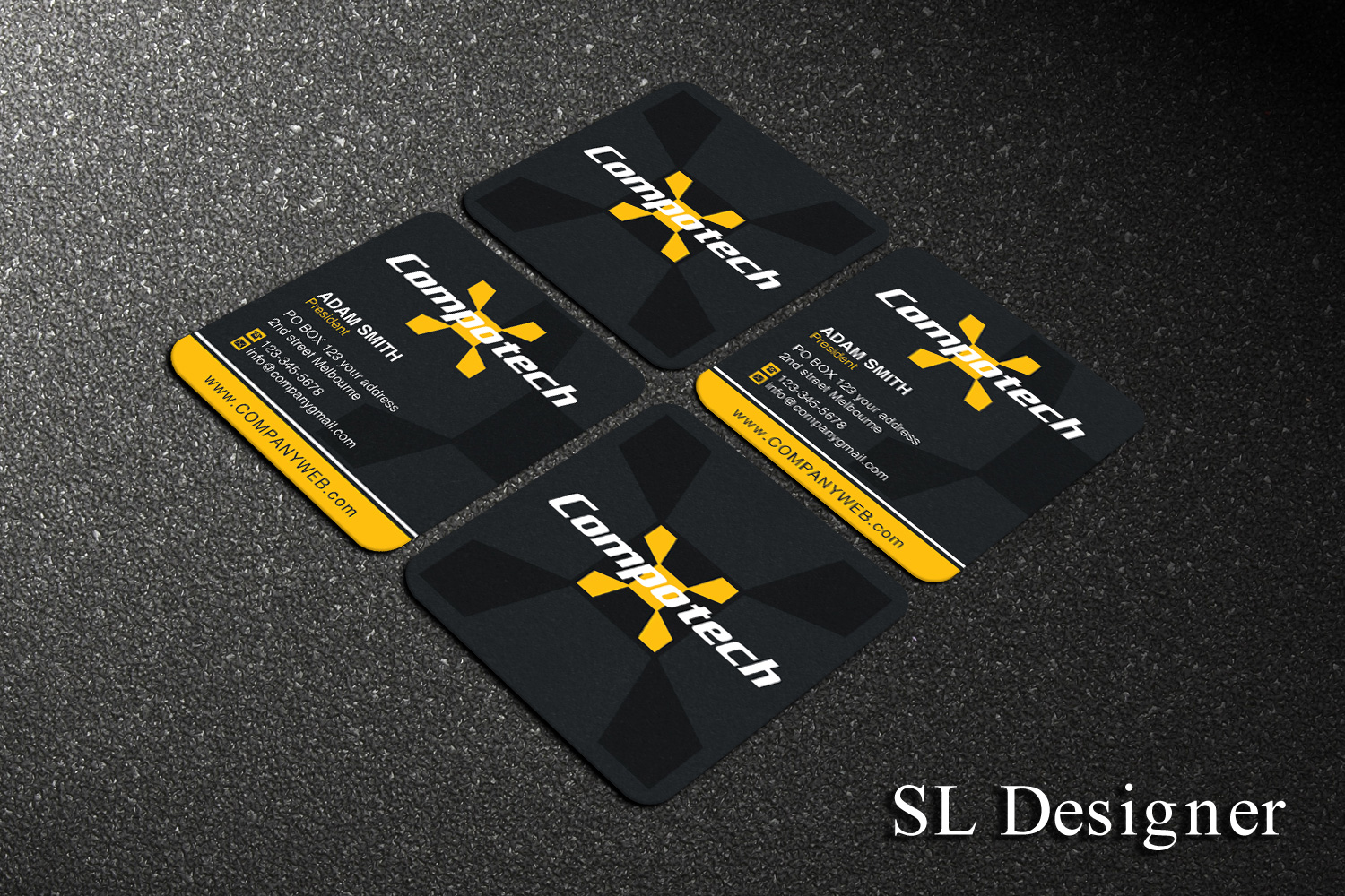 Business Card Design by SL Designer for Compotech Inc. | Design #20844015