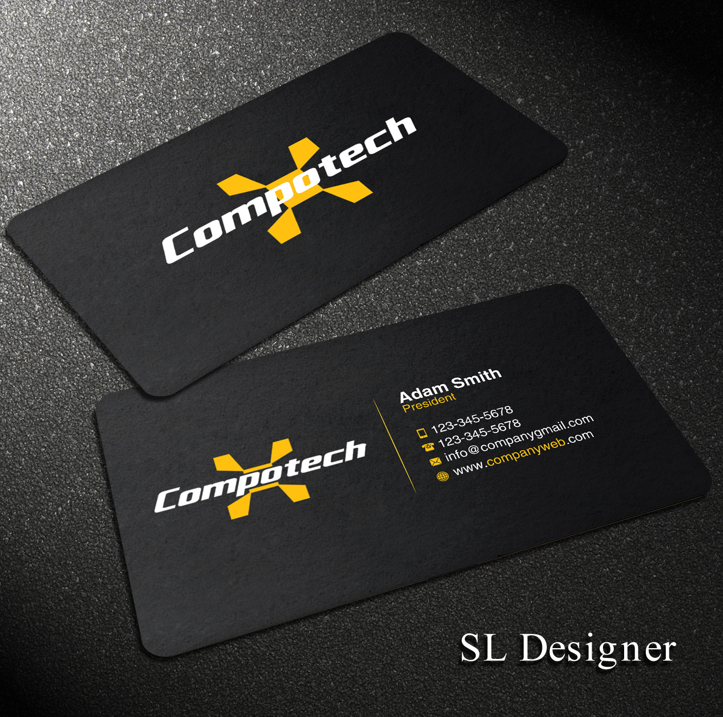 Business Card Design by SL Designer for Compotech Inc. | Design #20844017