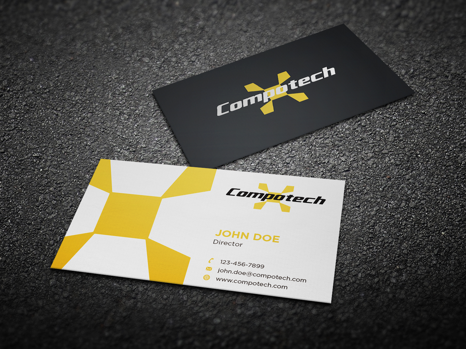 Business Card Design by haru_ichiban for Compotech Inc. | Design #20844477