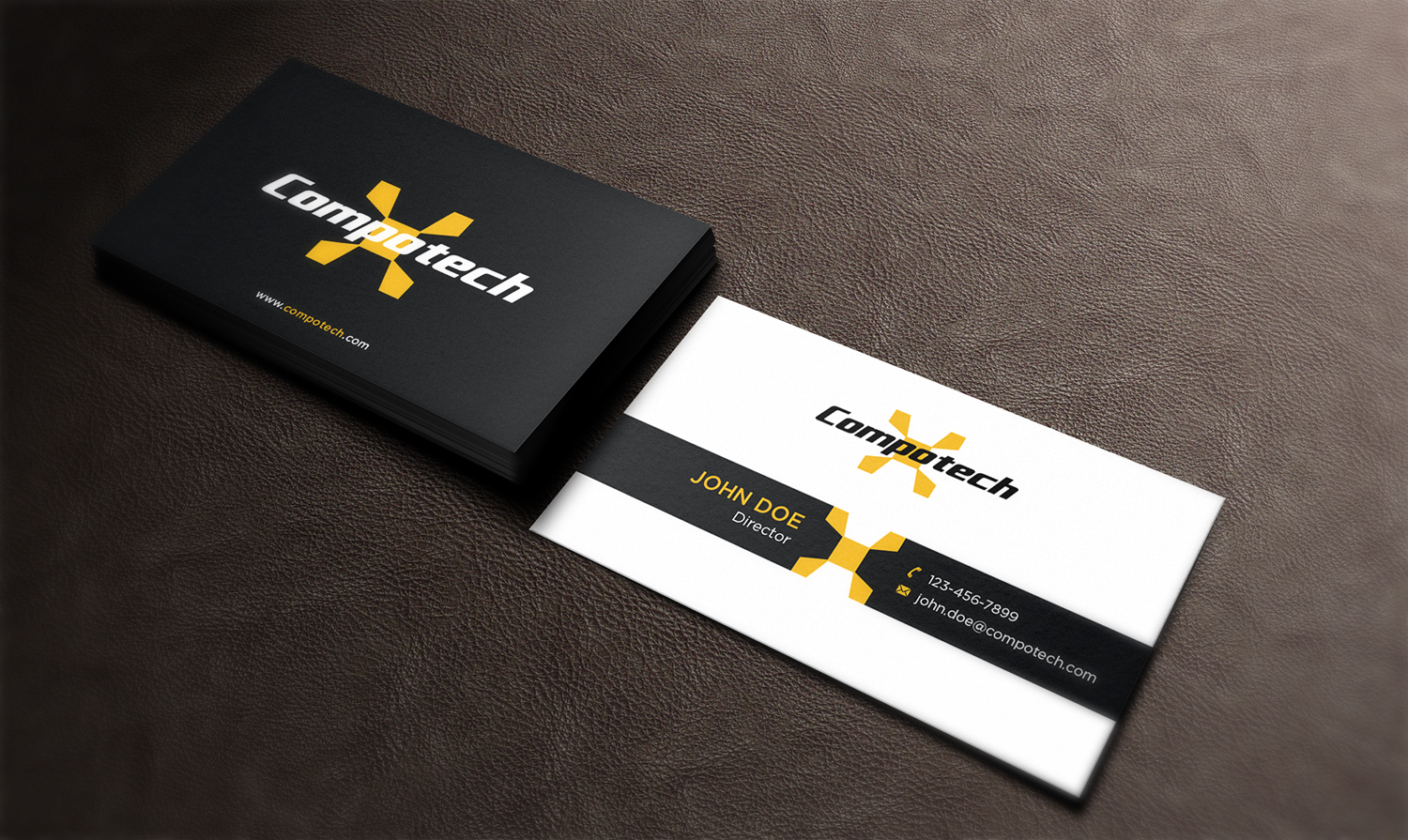 Business Card Design by haru_ichiban for Compotech Inc. | Design #20844490