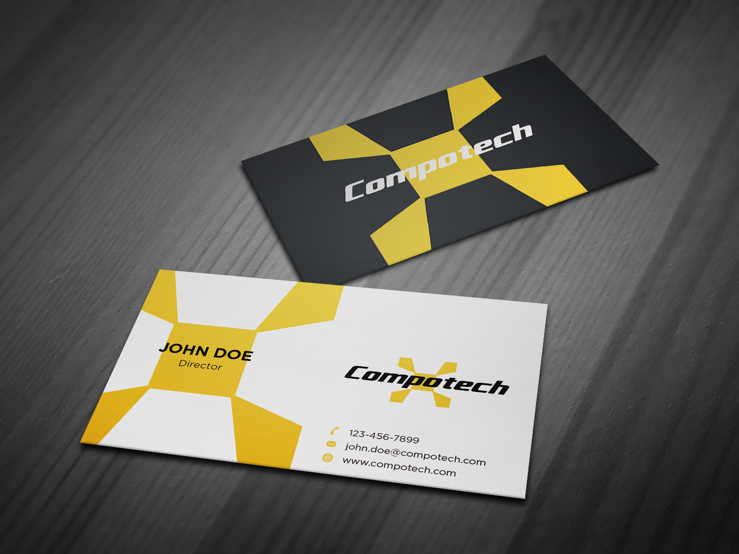 Business Card Design by haru_ichiban for Compotech Inc. | Design #20844511