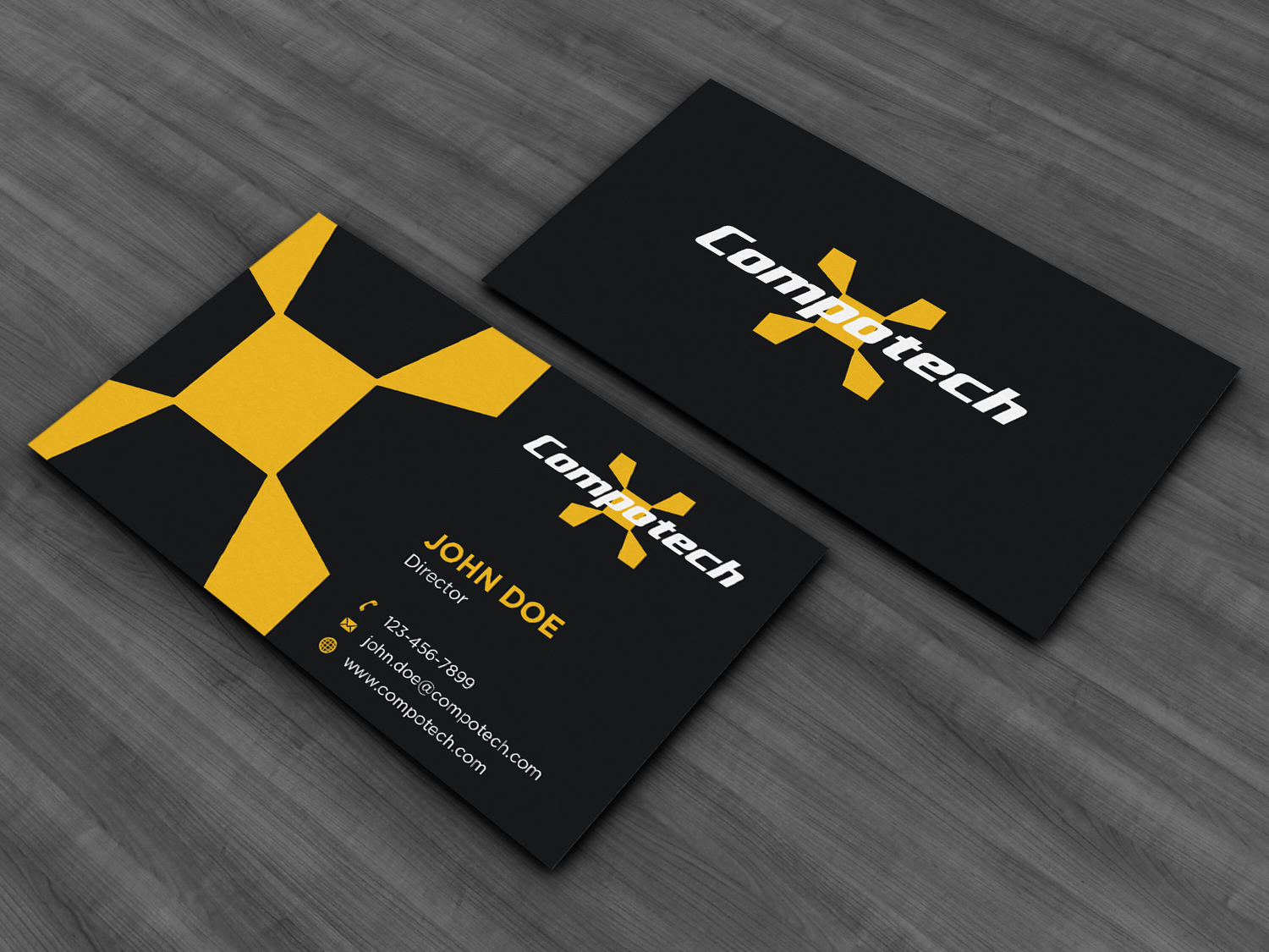 Business Card Design by haru_ichiban for Compotech Inc. | Design #20844601