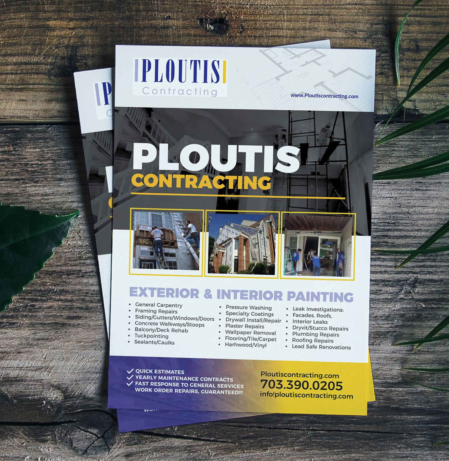 Flyer Design by Deziners Zone for ploutis contracting | Design #20850312