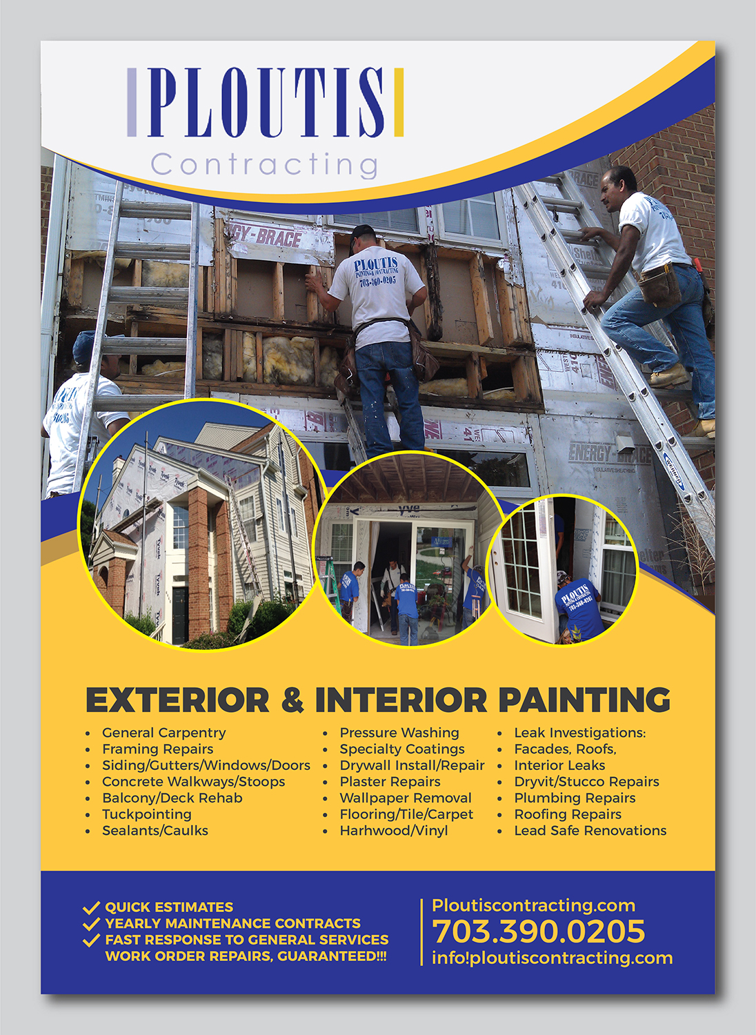 Flyer Design by Deziners Zone for ploutis contracting | Design #20850315