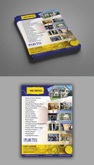 Diseño de Flyer por ecorokerz para ploutis contracting | Diseño #20846822