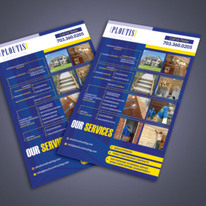 Diseño de Flyer por BLUE WINGS para ploutis contracting | Diseño #20852165