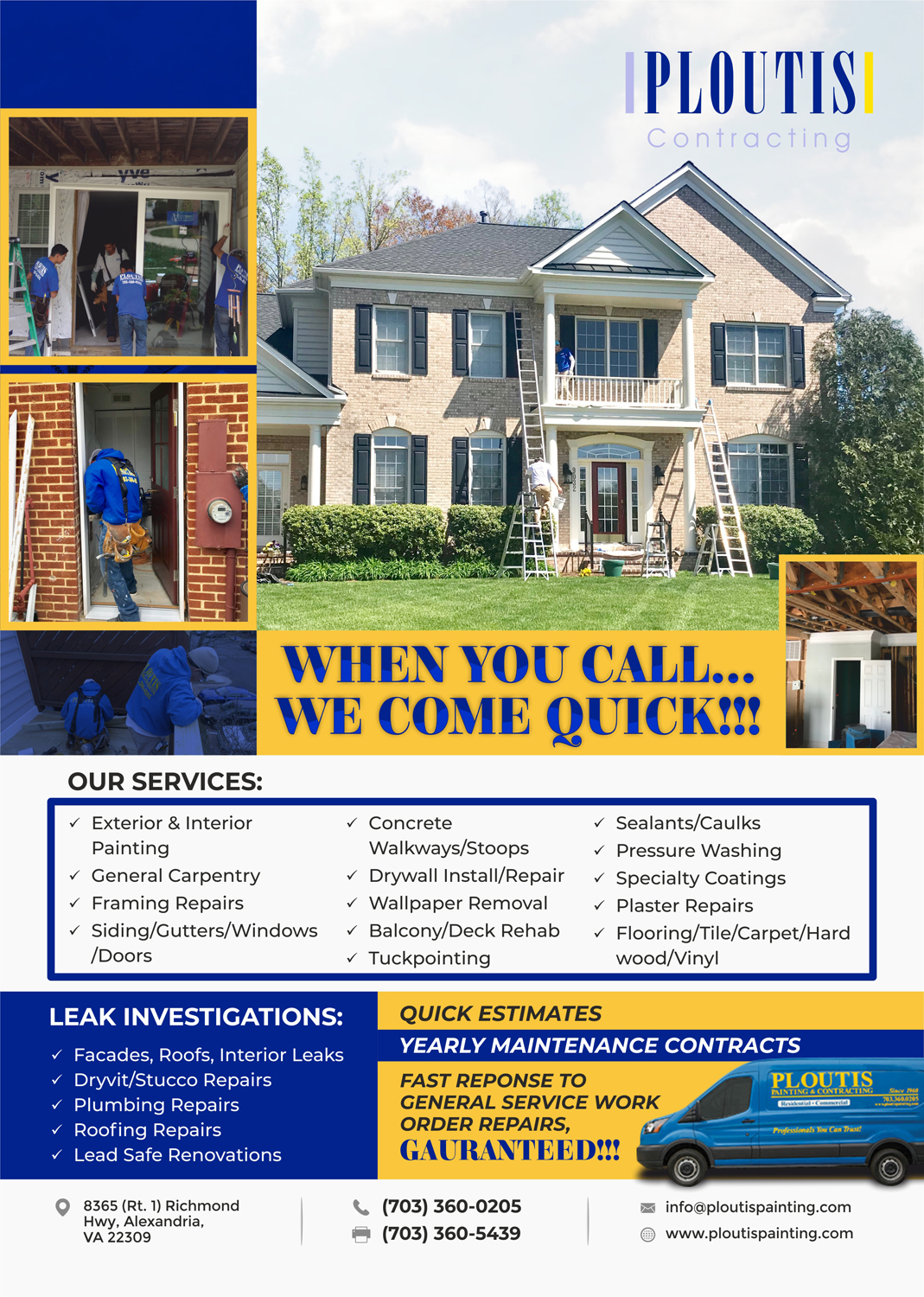 Flyer Design by Marketing Wings for ploutis contracting | Design #20848337