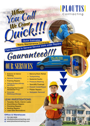 Flyer-Design von Marketing Wings für ploutis contracting | Design: #20848338