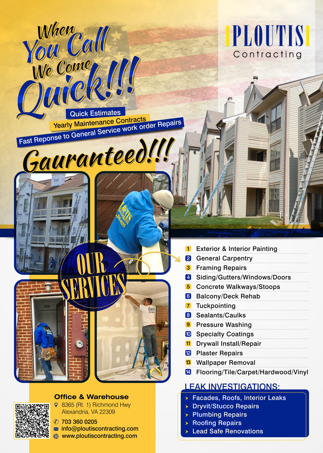 Flyer Design by Marketing Wings for ploutis contracting | Design #20848339
