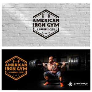 American Iron Gym & Barbell Club | Logo Design by JoseDesign