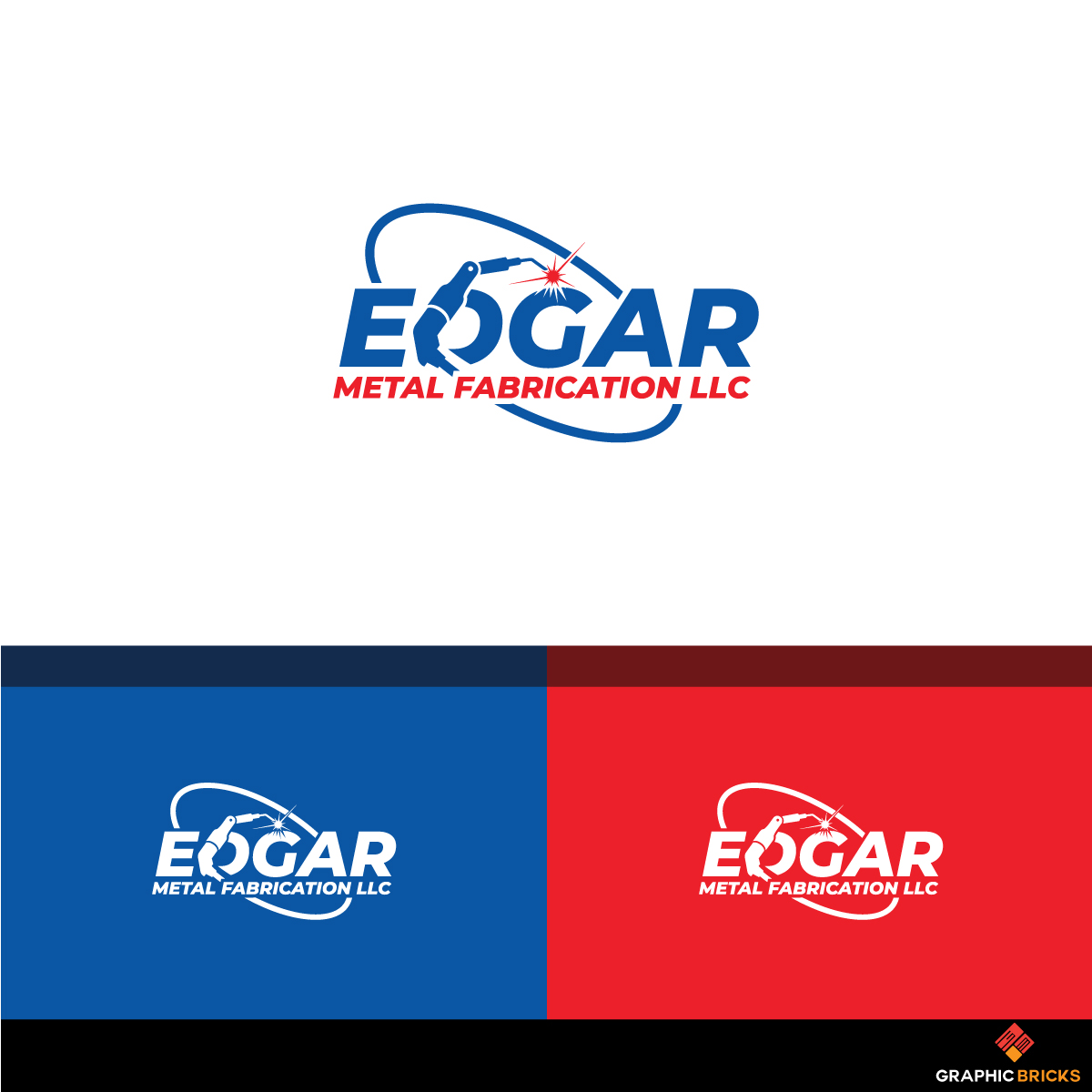 Logo Design by Graphic Bricks for Edgar Metal Fabrication LLC | Design #20855875