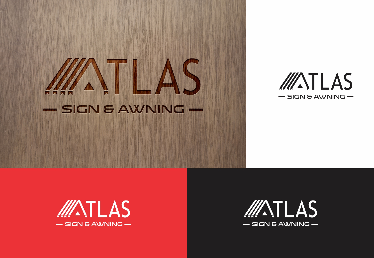 Logo Design by Limecom for Atlas Sign & Awning Company | Design #20860932