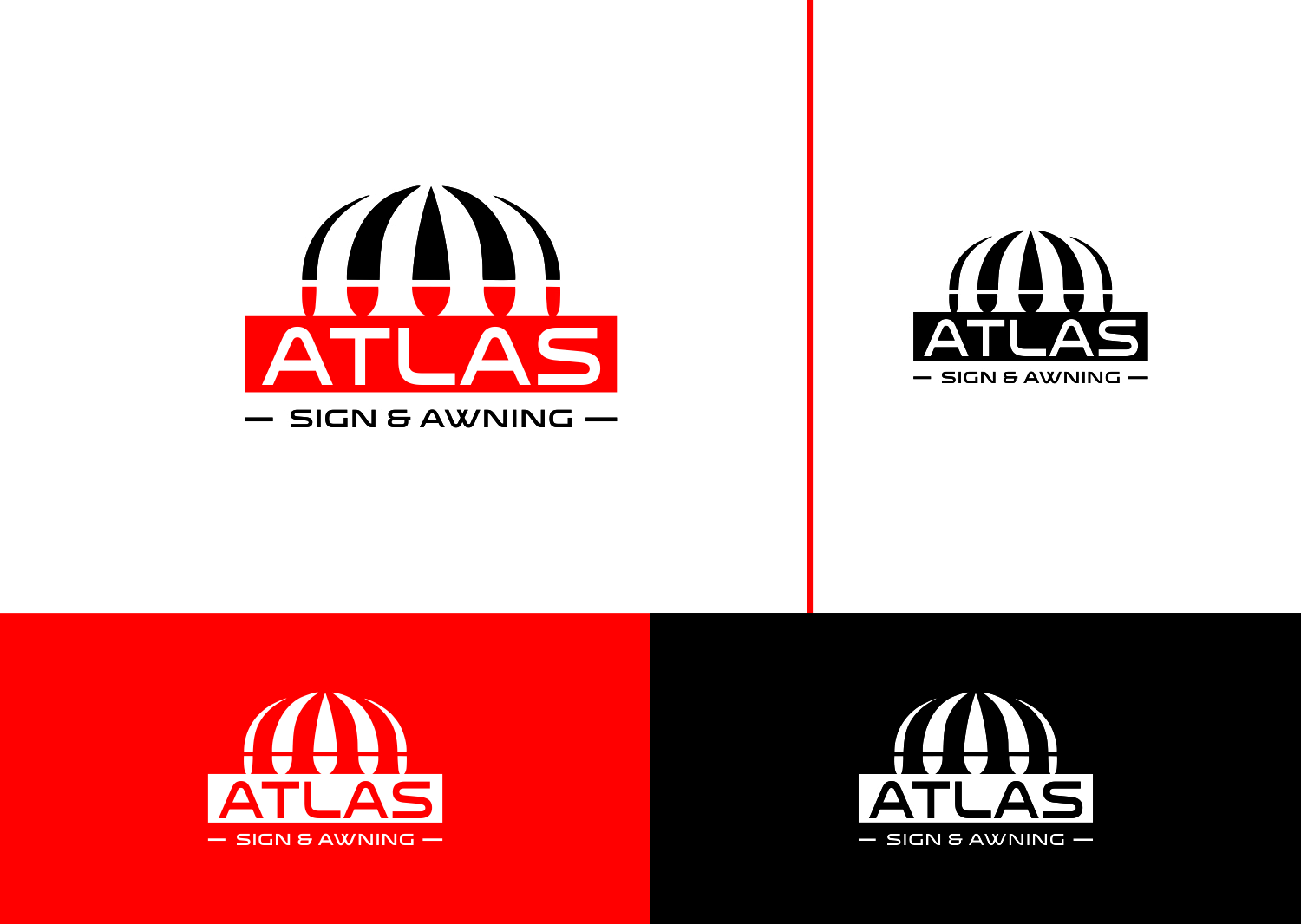Diseño de Logo por Limecom para Atlas Sign & Awning Company | Diseño #20860933